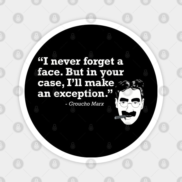 Groucho Quote Magnet by @johnnehill